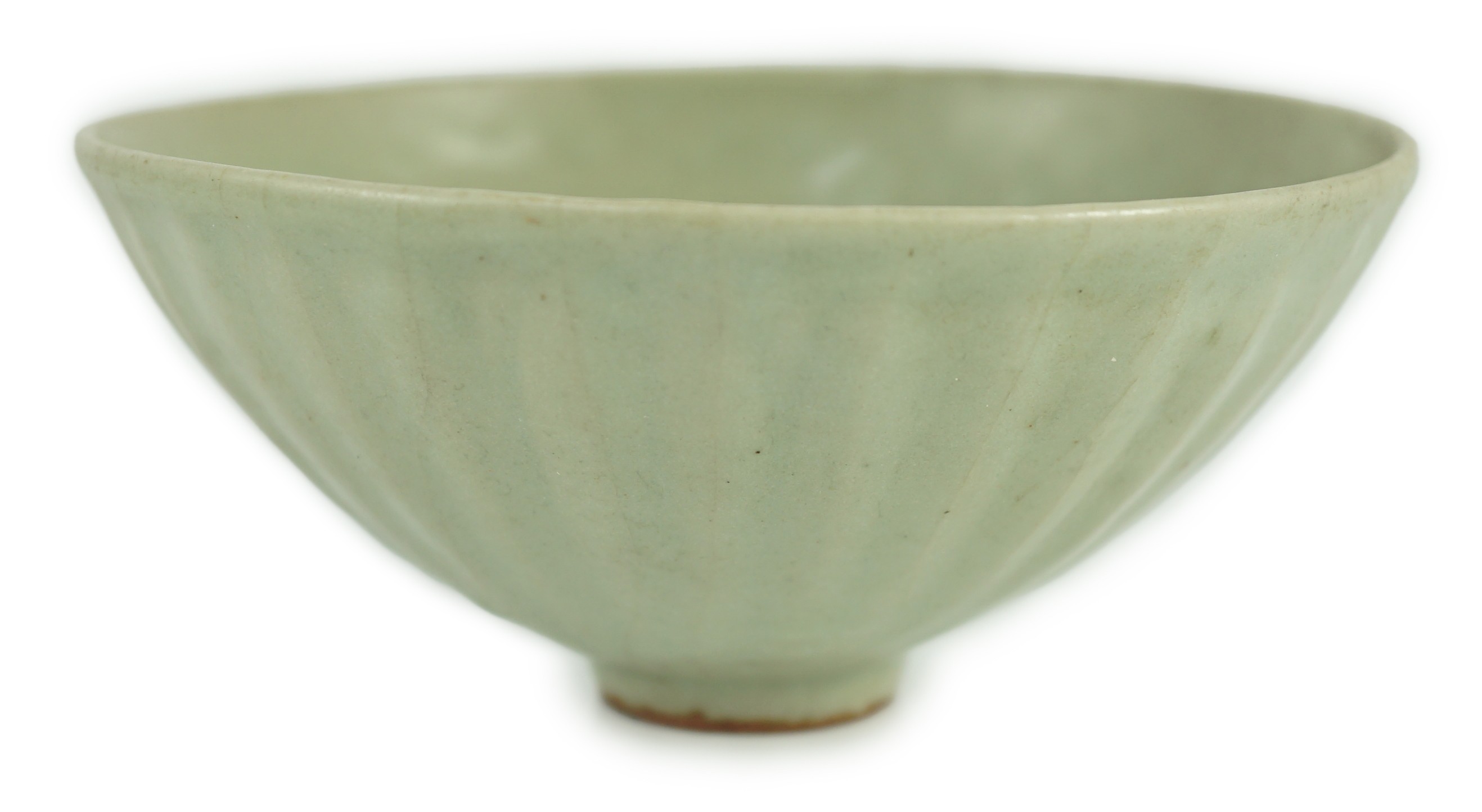 A Chinese Longquan celadon petal lobed bowl, Southern Song dynasty